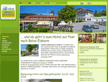 Tablet Screenshot of hotel-eisborn.de